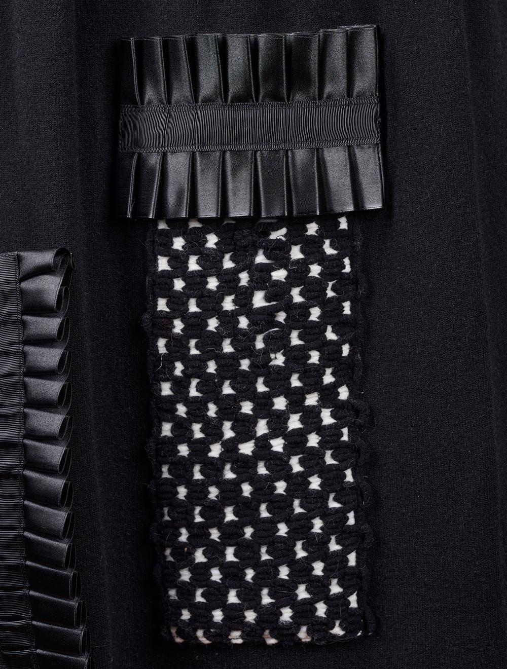 Save The Queen Abito in tricot nero Duty-free