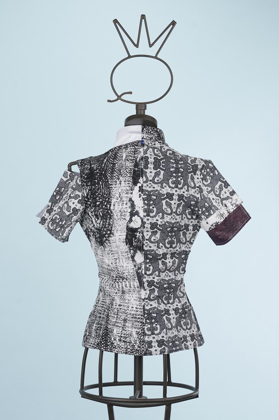Save The Queen Camicia stampata in cotone Prezzo Ridotto
