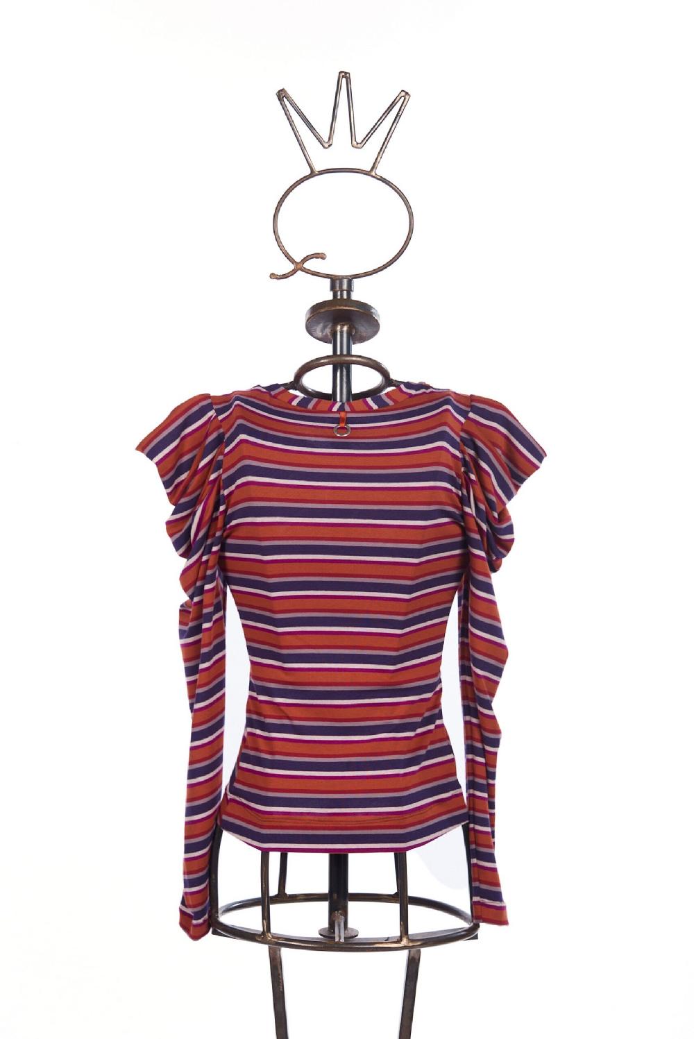 Save The Queen t-shirt a righe oblique Economico