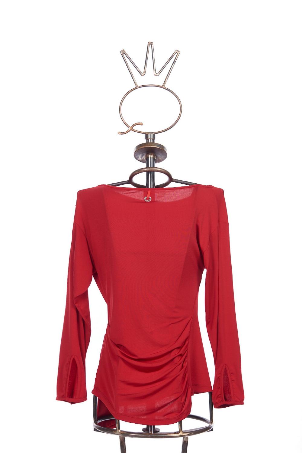 Save The Queen t-shirt in jersey rosso cardinale Online
