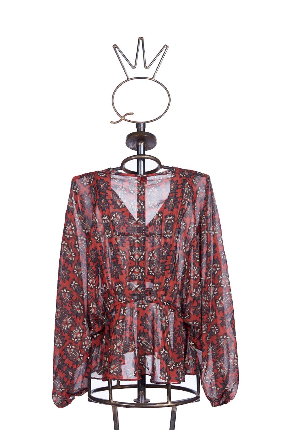 Save The Queen blusa con stampa floreale Vendita Calda
