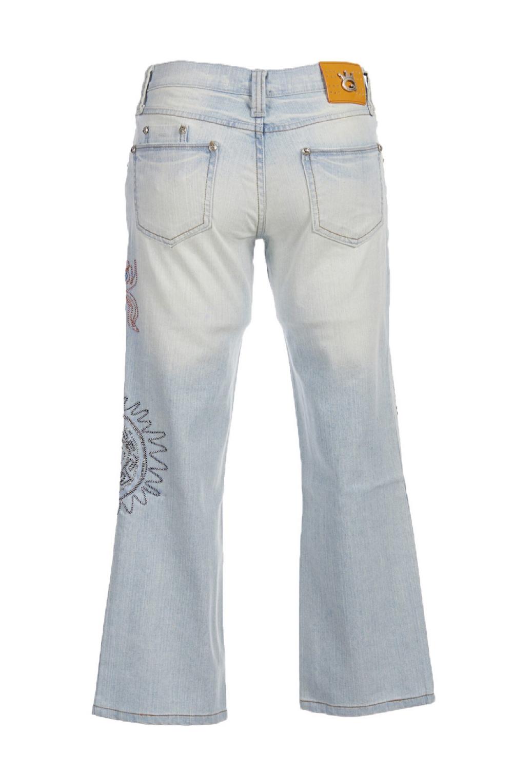 Save The Queen jeans ricamati Offerte stagionali