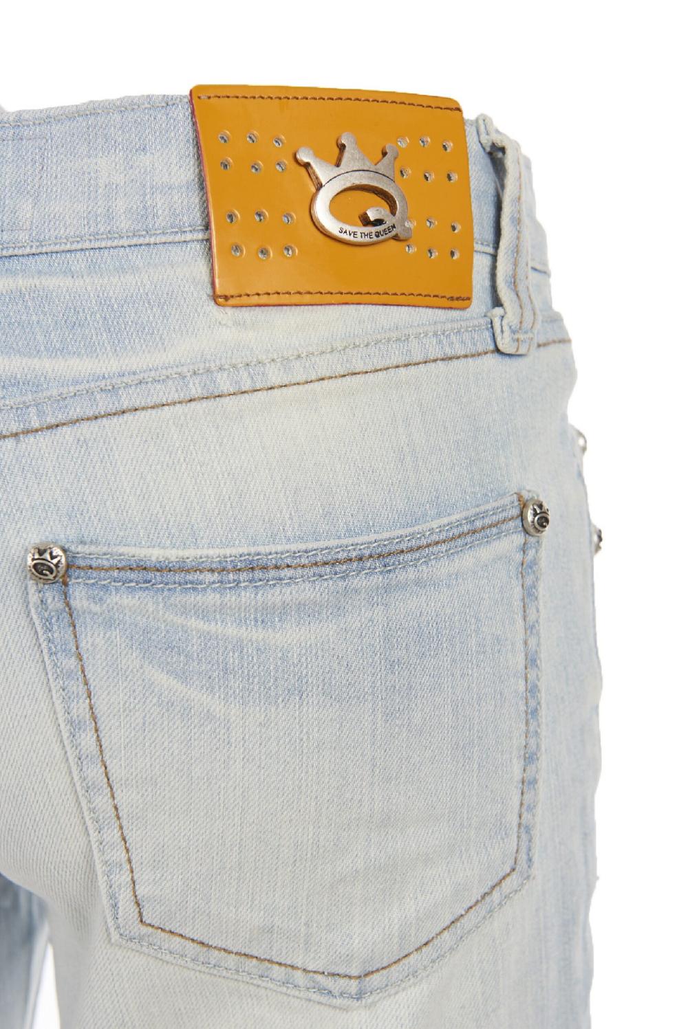 Save The Queen jeans ricamati Offerte stagionali