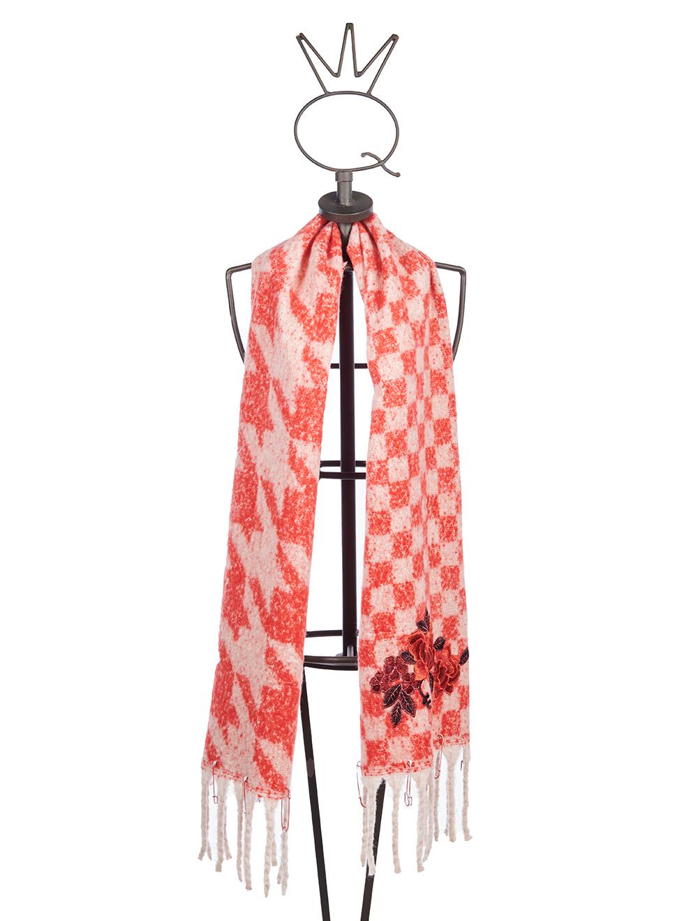 Save The Queen sciarpa in tessuto di maglia effetto mohair Vendita