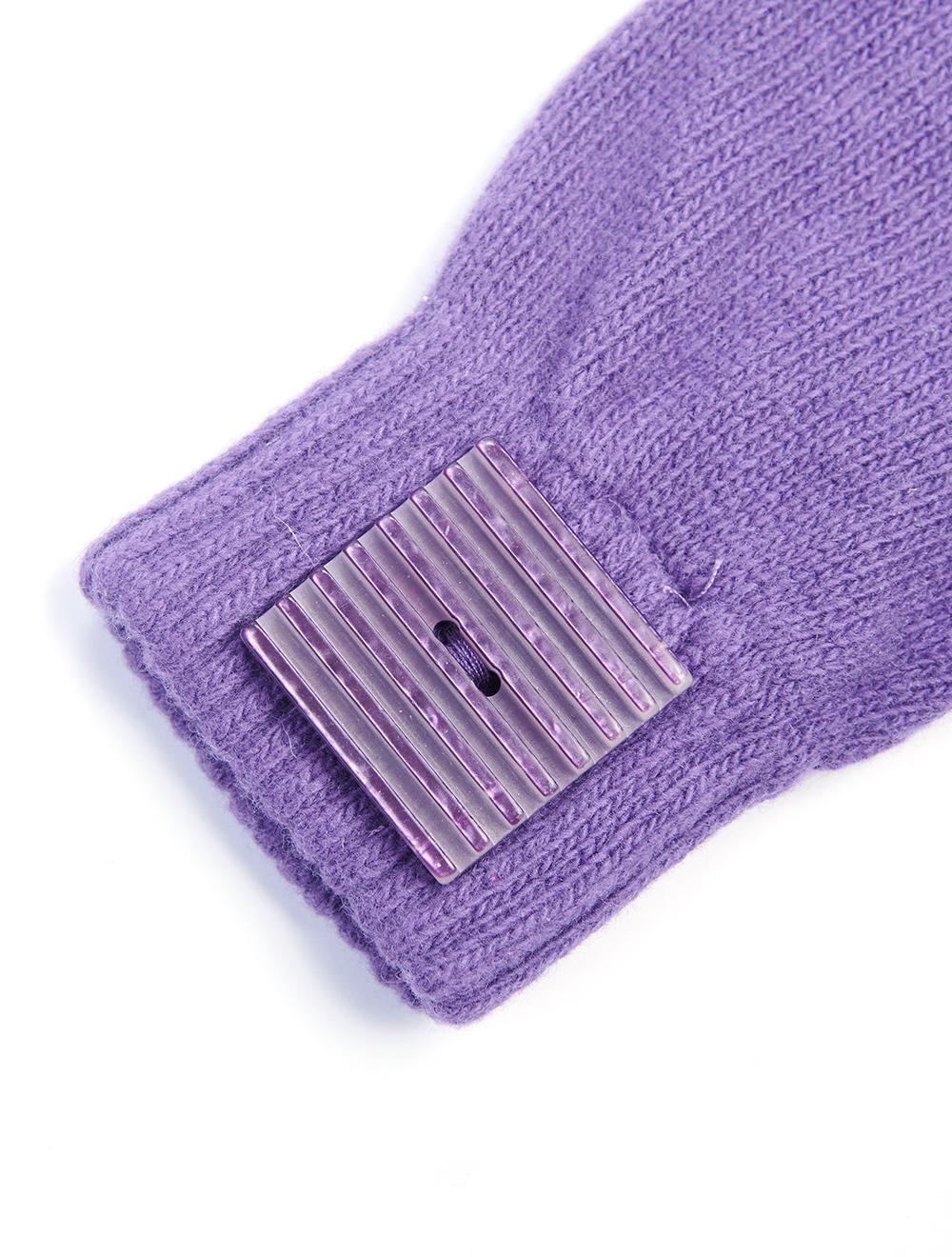 Save The Queen guanti in maglia con applicazione in madreperla Promozione