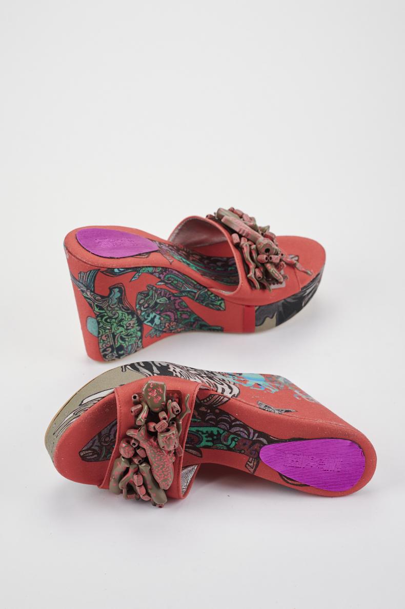 Save The Queen Sandali con zeppa Outlet