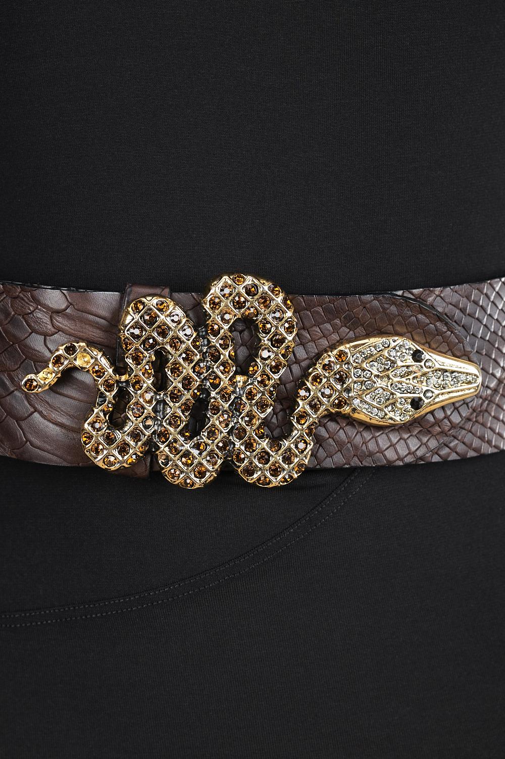 Save The Queen Cintura in pelle con fibbia in metallo Online Outlet