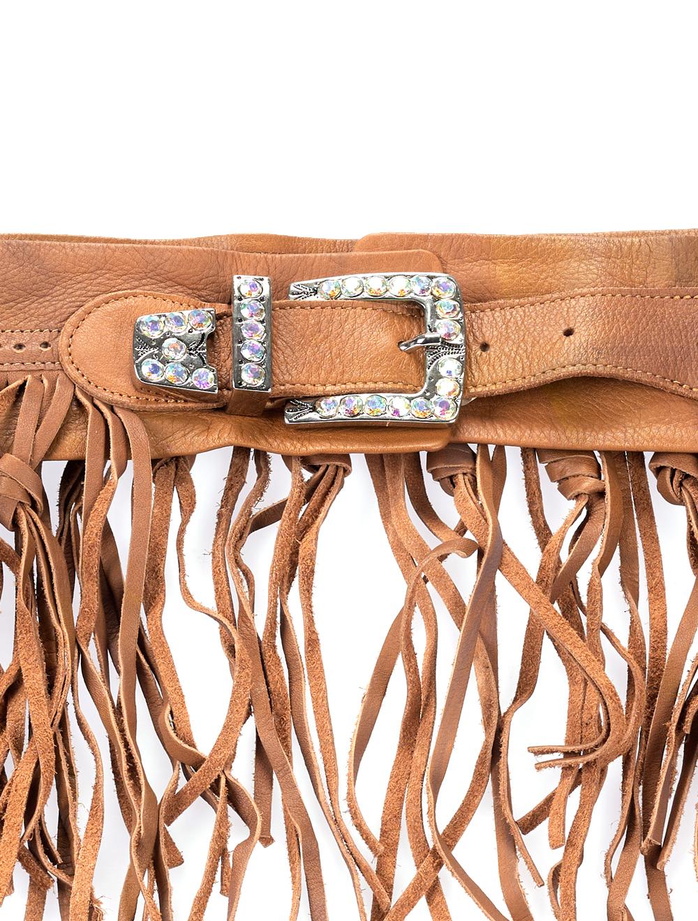 Save The Queen Cintura in pelle con fibbia in metallo e strass Grandi sconti