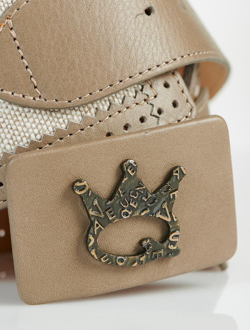 Save The Queen Cintura in pelle e cotone Offerte stagionali