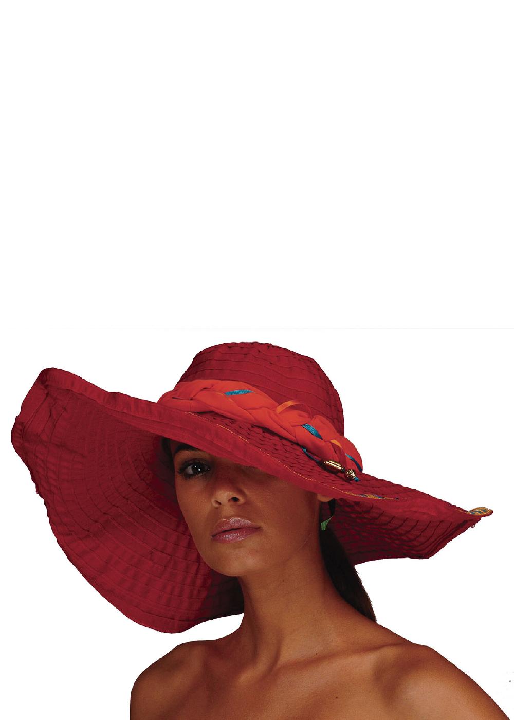 Save The Queen Cappello modellabile in tessuto rosso con decorazioni Promozione temporanea