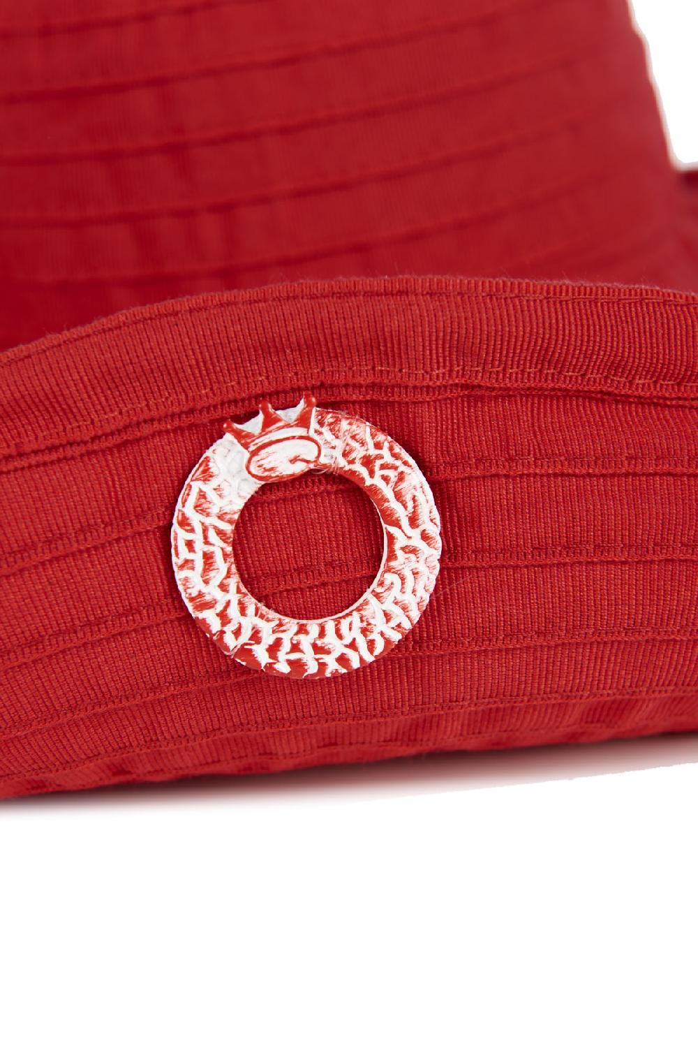 Save The Queen Cappello modellabile in tessuto rosso Fino al 50% di sconto