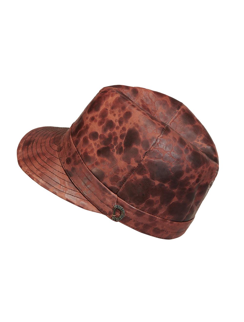 Save The Queen Cappello in pelle marrone Discount Store per i nuovi prodotti