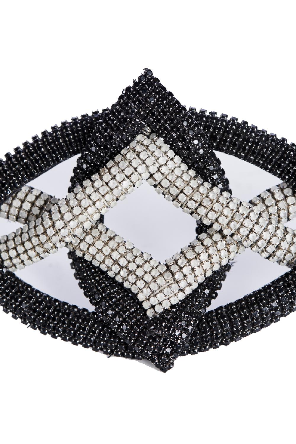 Save The Queen Bracciale di strass Black Friday Prezzi