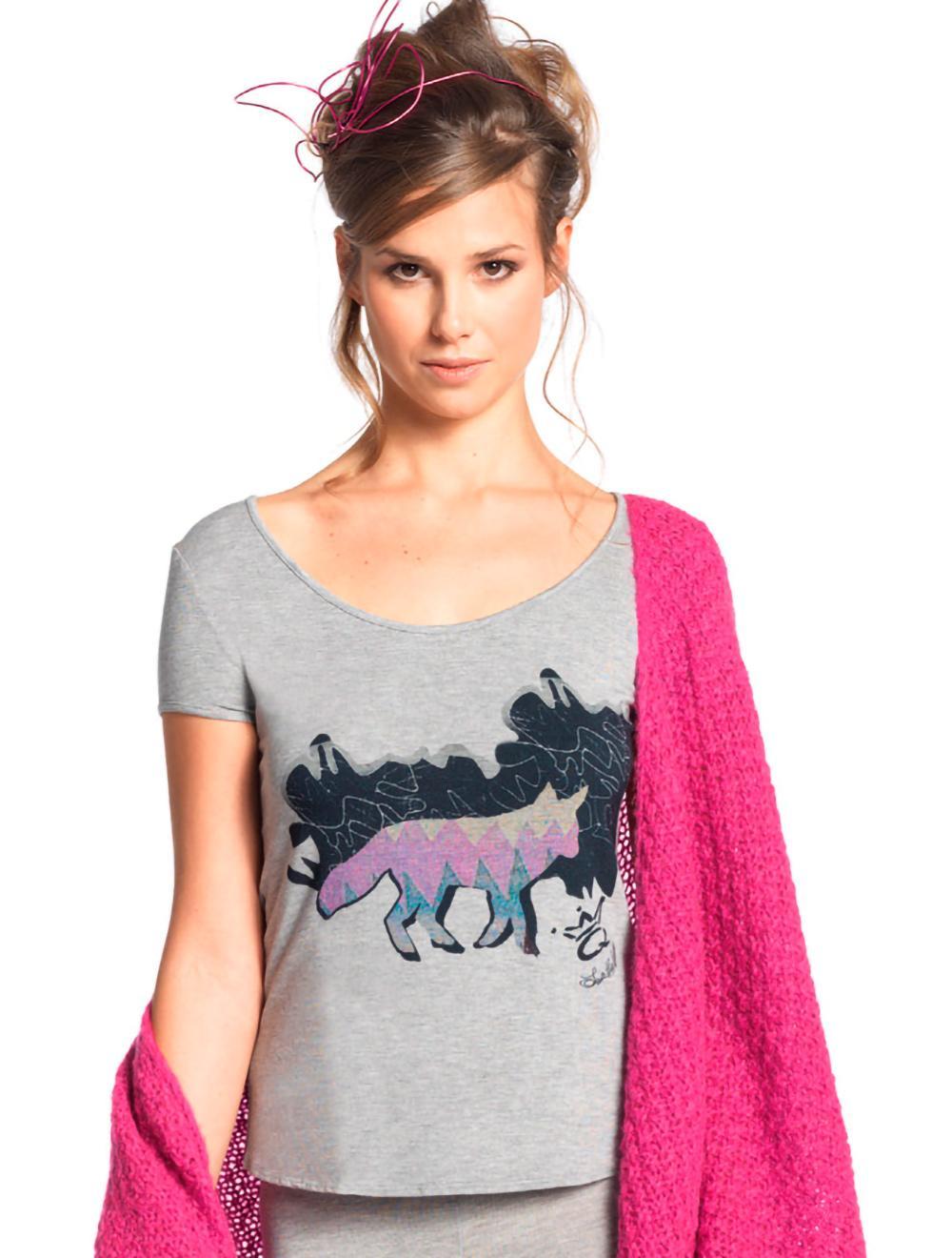 Save The Queen Set t-shirt grigia con leggings Negozio