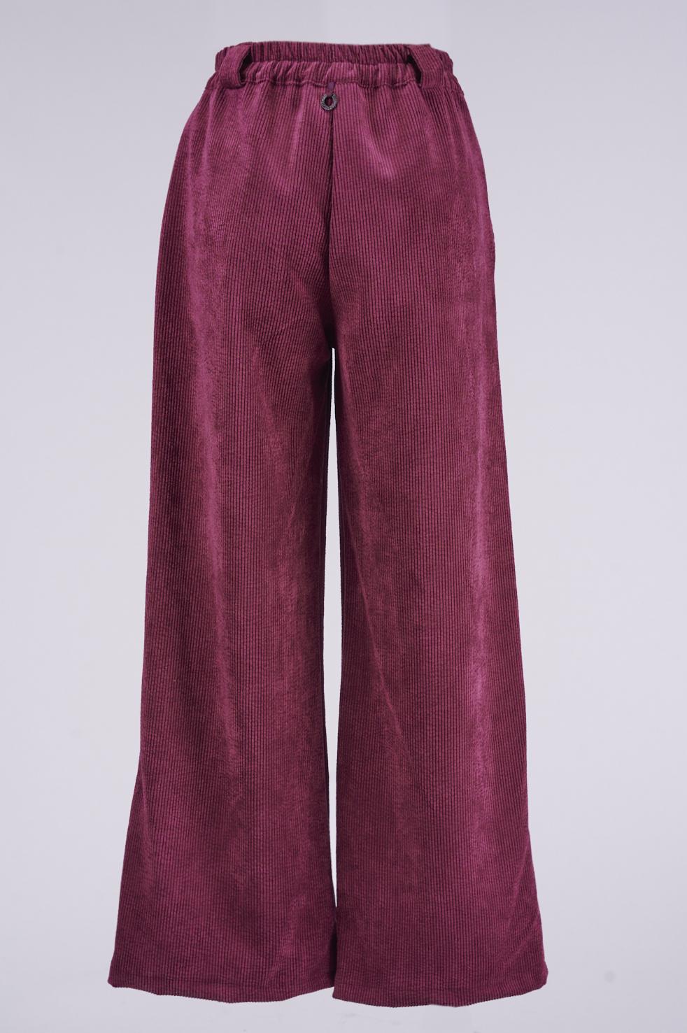 Save The Queen Pantalone largo in velluto Offerta Giorno del Papà
