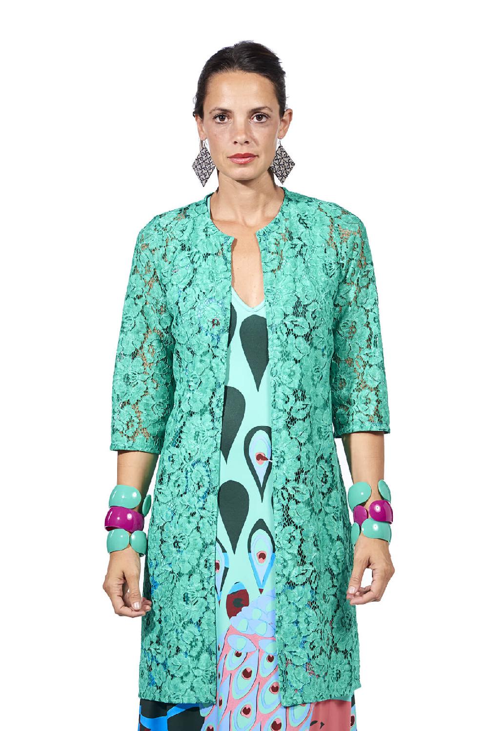 Save The Queen Spolverino in pizzo color verde smeraldo Offerta San Valentino