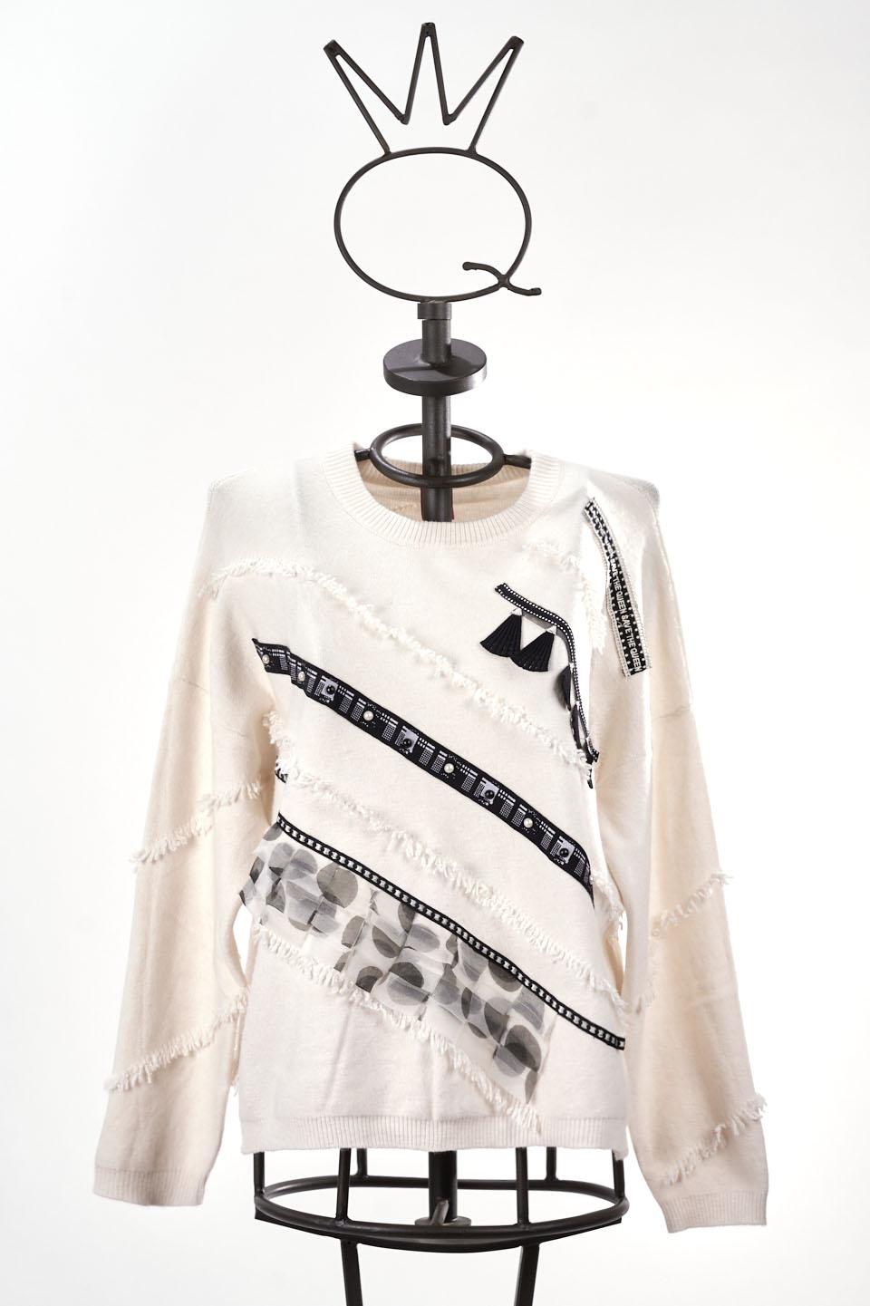 Save The Queen Maglia larga panna ACQUISTA ORA
