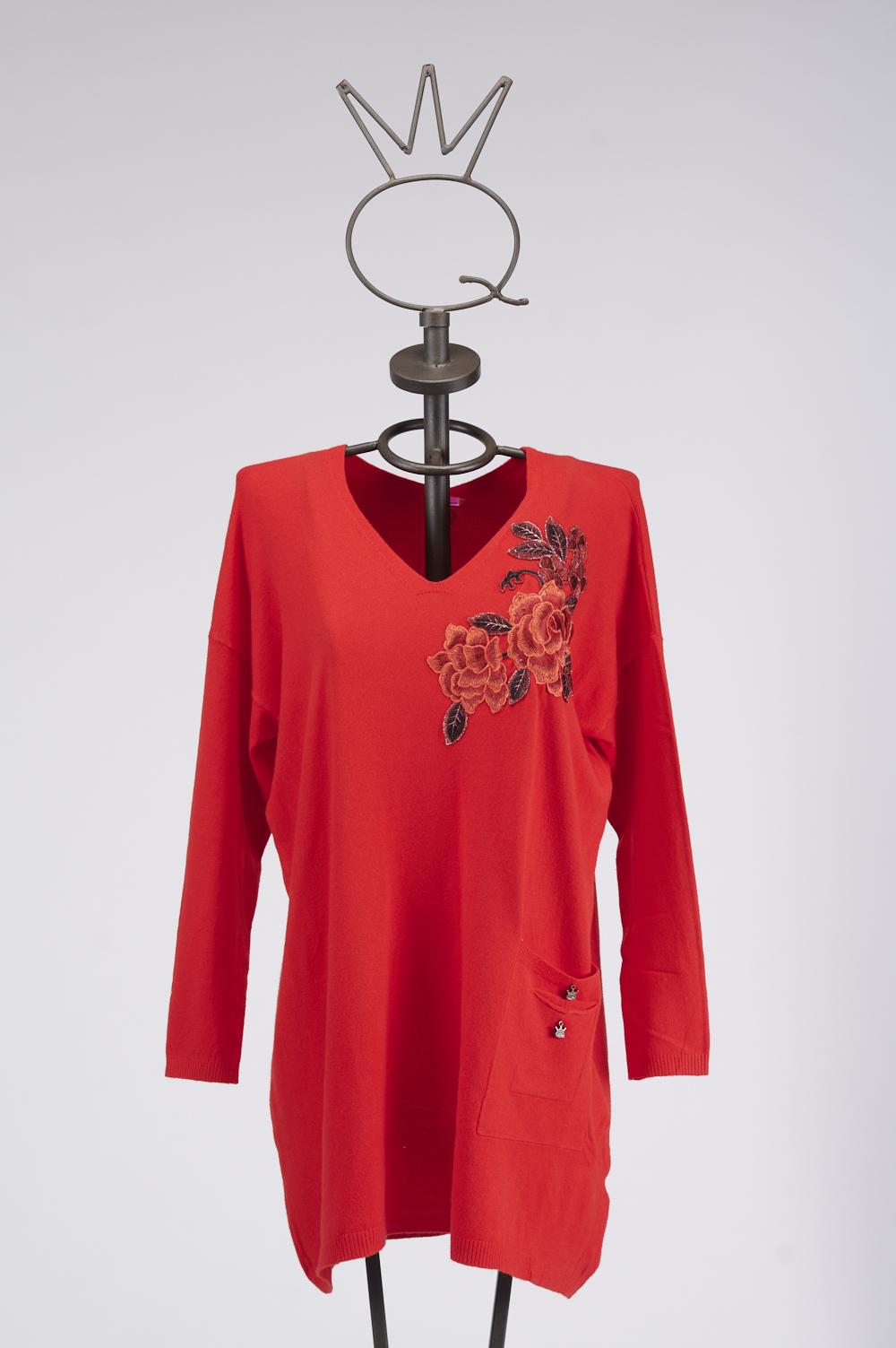 Save The Queen Maglia lunga con ricamo Latest stili