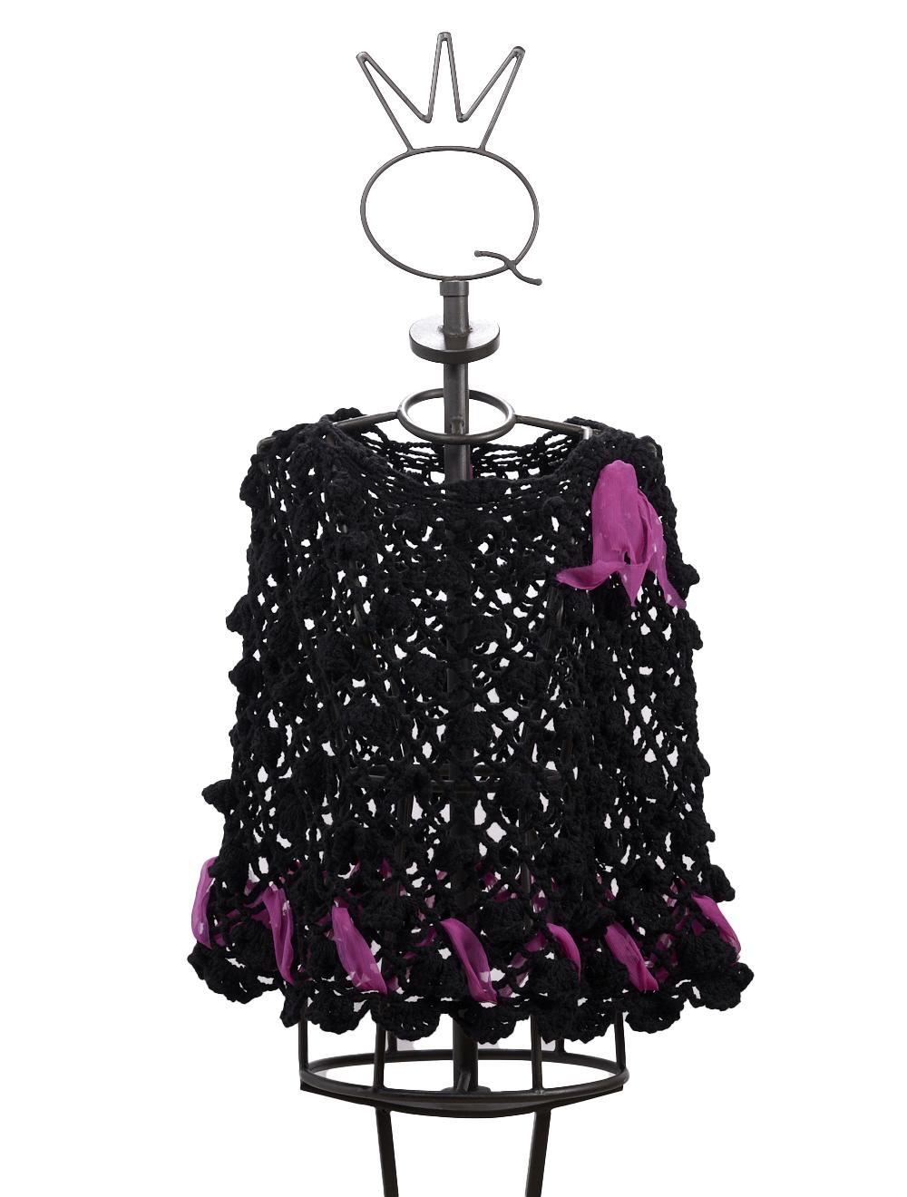 Save The Queen Poncho color nero Fino al 50% di sconto