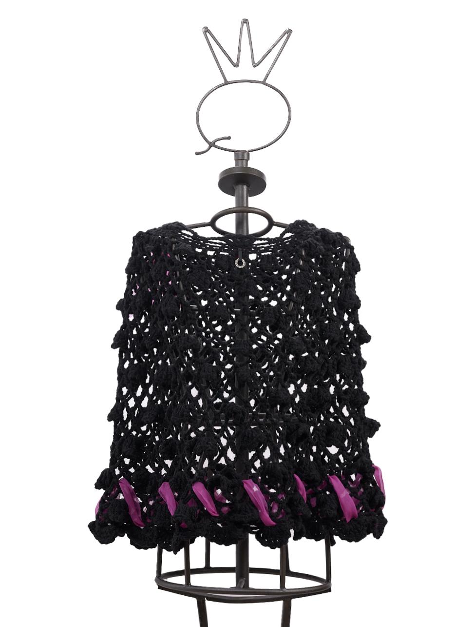 Save The Queen Poncho color nero Fino al 50% di sconto