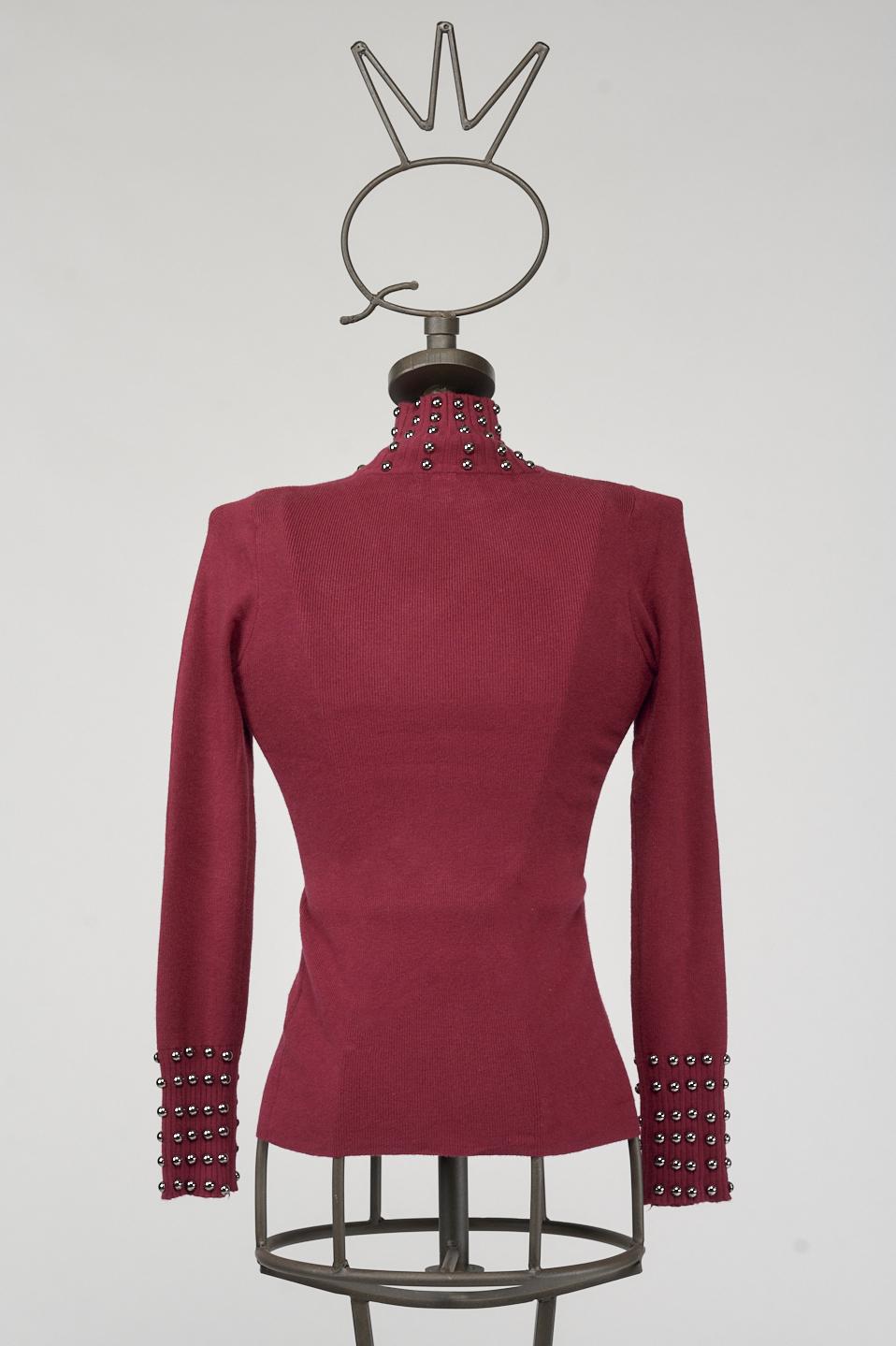 Save The Queen Maglia con borchie Super sconto