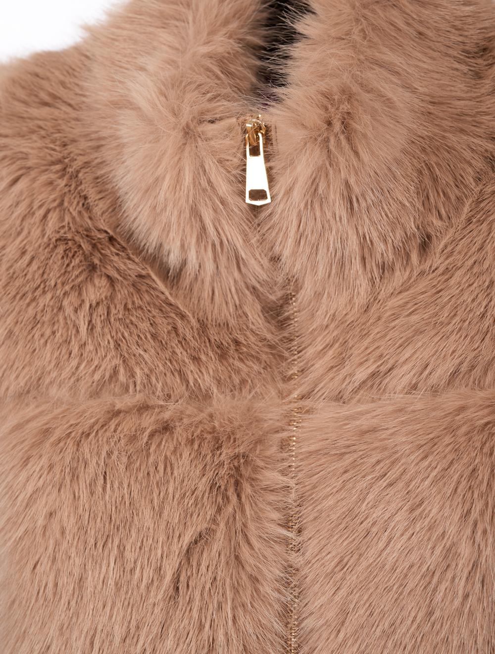 Save The Queen Giubbino beige in ecopelliccia Black Friday Prezzi