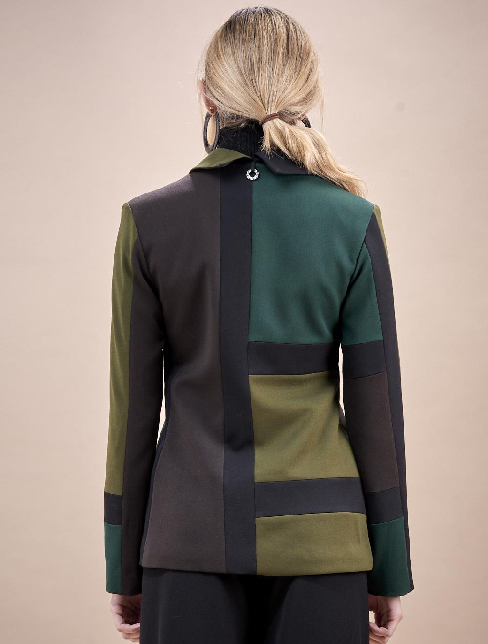 Save The Queen Giacca marrone e verde 50% di sconto per tempo limitato