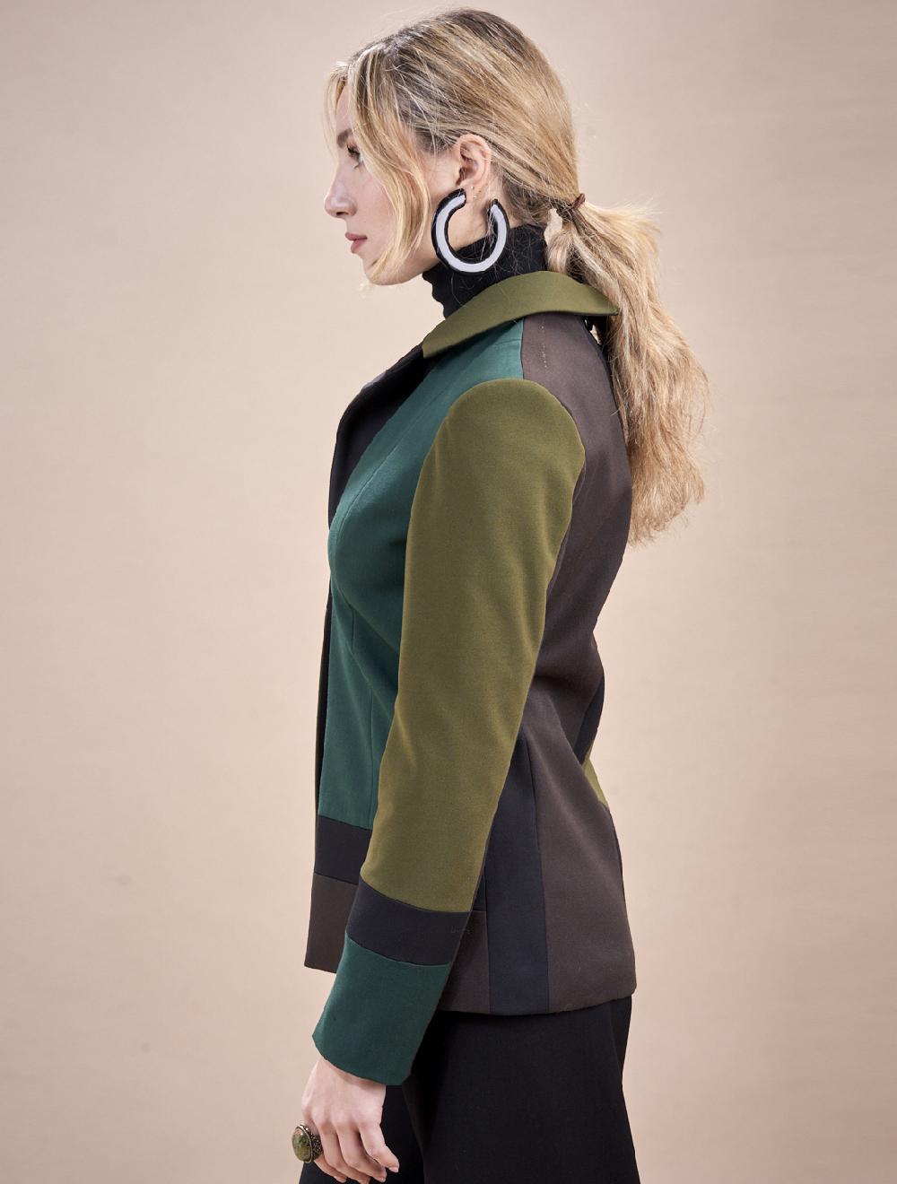 Save The Queen Giacca marrone e verde 50% di sconto per tempo limitato