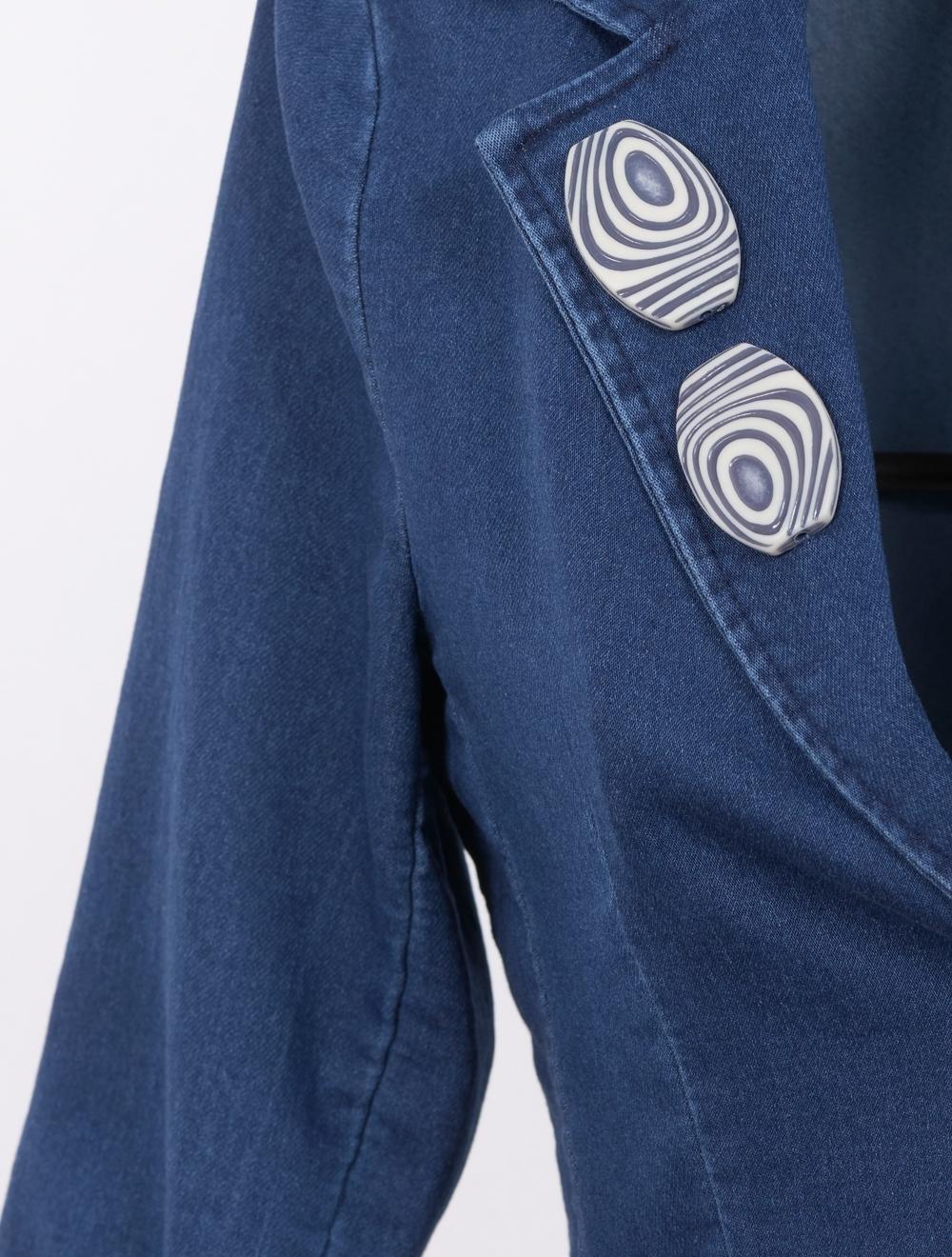 Save The Queen Giacca di jeans con applicazioni 2025