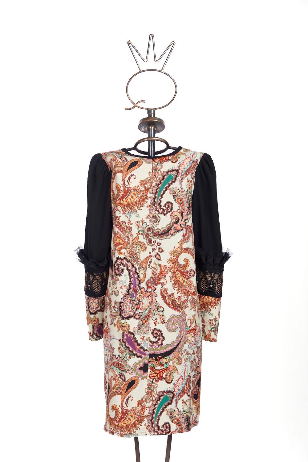 Save The Queen vestito al ginocchio con stampa e ricami Negozi Online