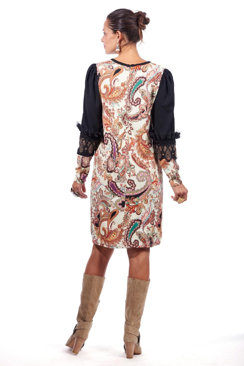 Save The Queen vestito al ginocchio con stampa e ricami Negozi Online