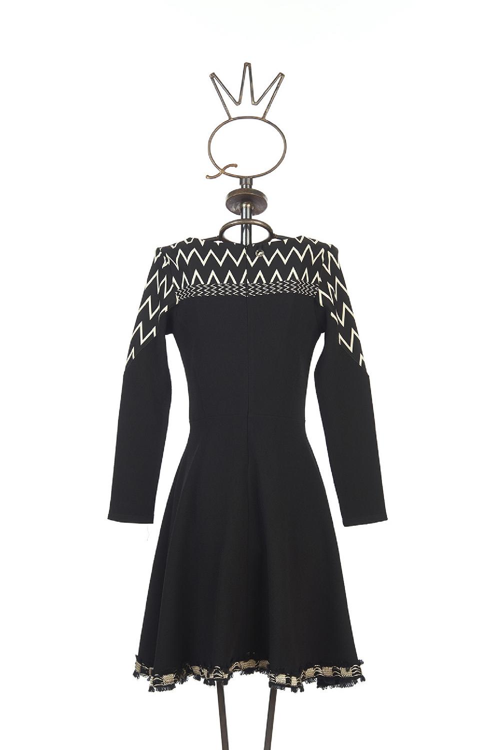 Save The Queen vestito corto in crepe Consegna Veloce