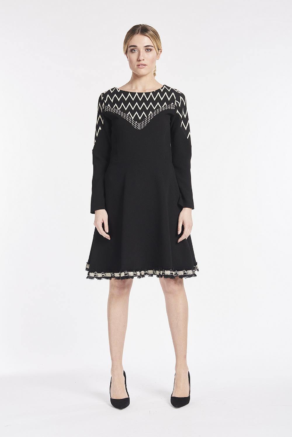 Save The Queen vestito corto in crepe Consegna Veloce