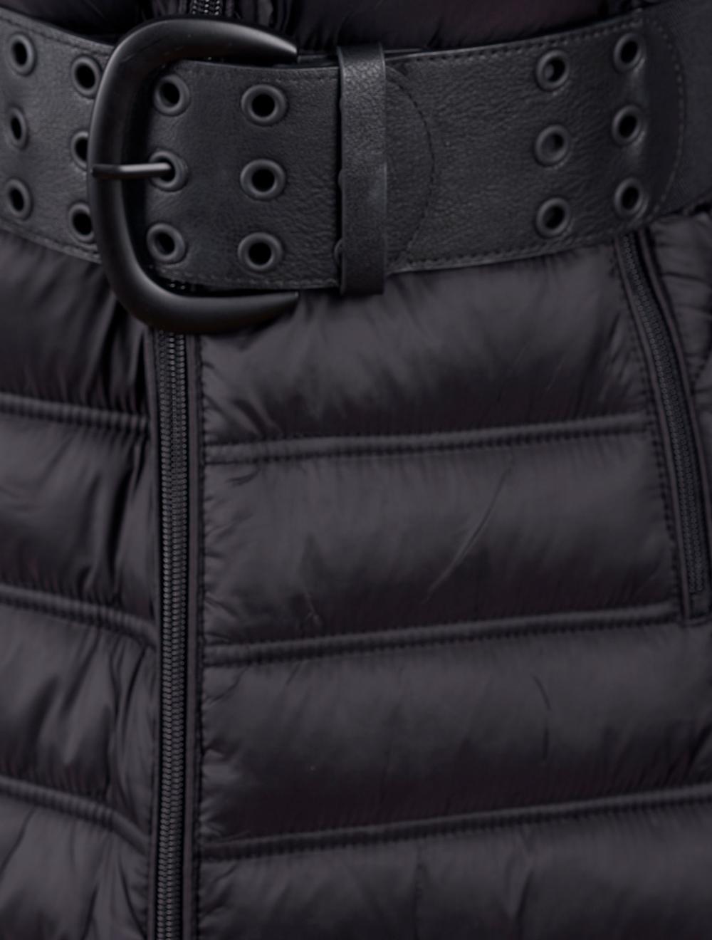 Save The Queen Piumino lungo color nero Prezzo Ridotto