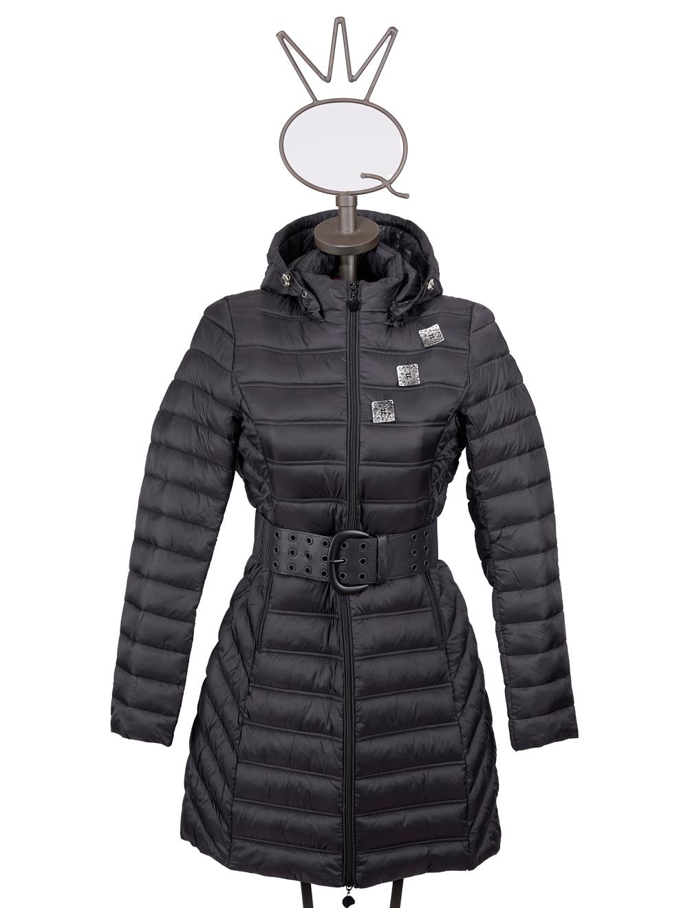 Save The Queen Piumino lungo color nero Prezzo Ridotto