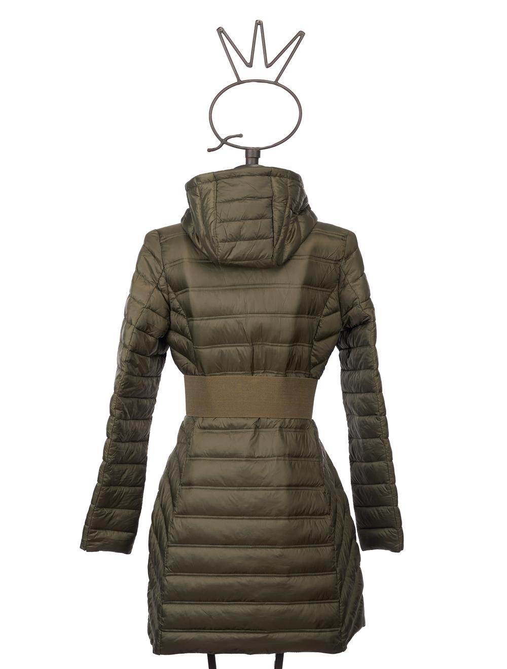 Save The Queen Piumino lungo color verde militare Sottocosto