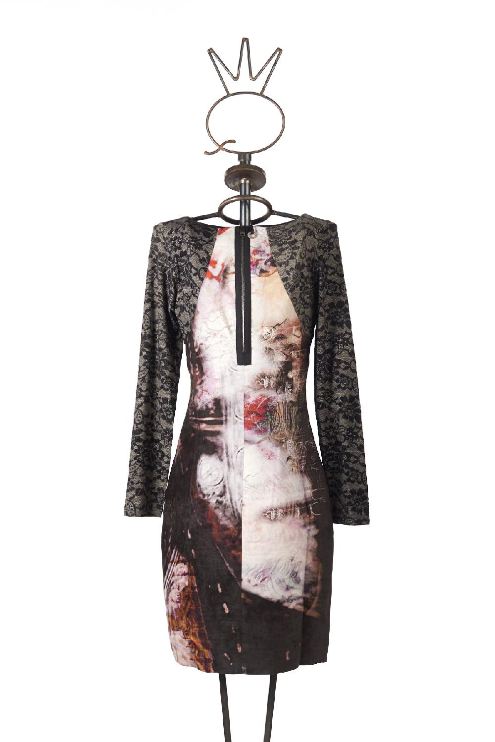 Save The Queen vestito corto a tubino a fantasia Economico