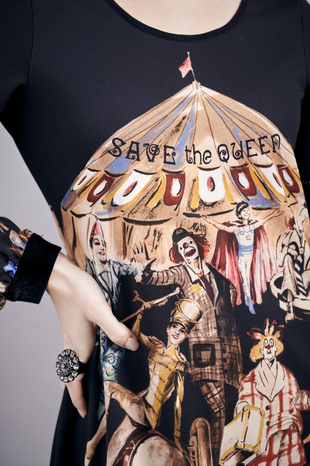 Save The Queen Vestito con stampa “circo” Online