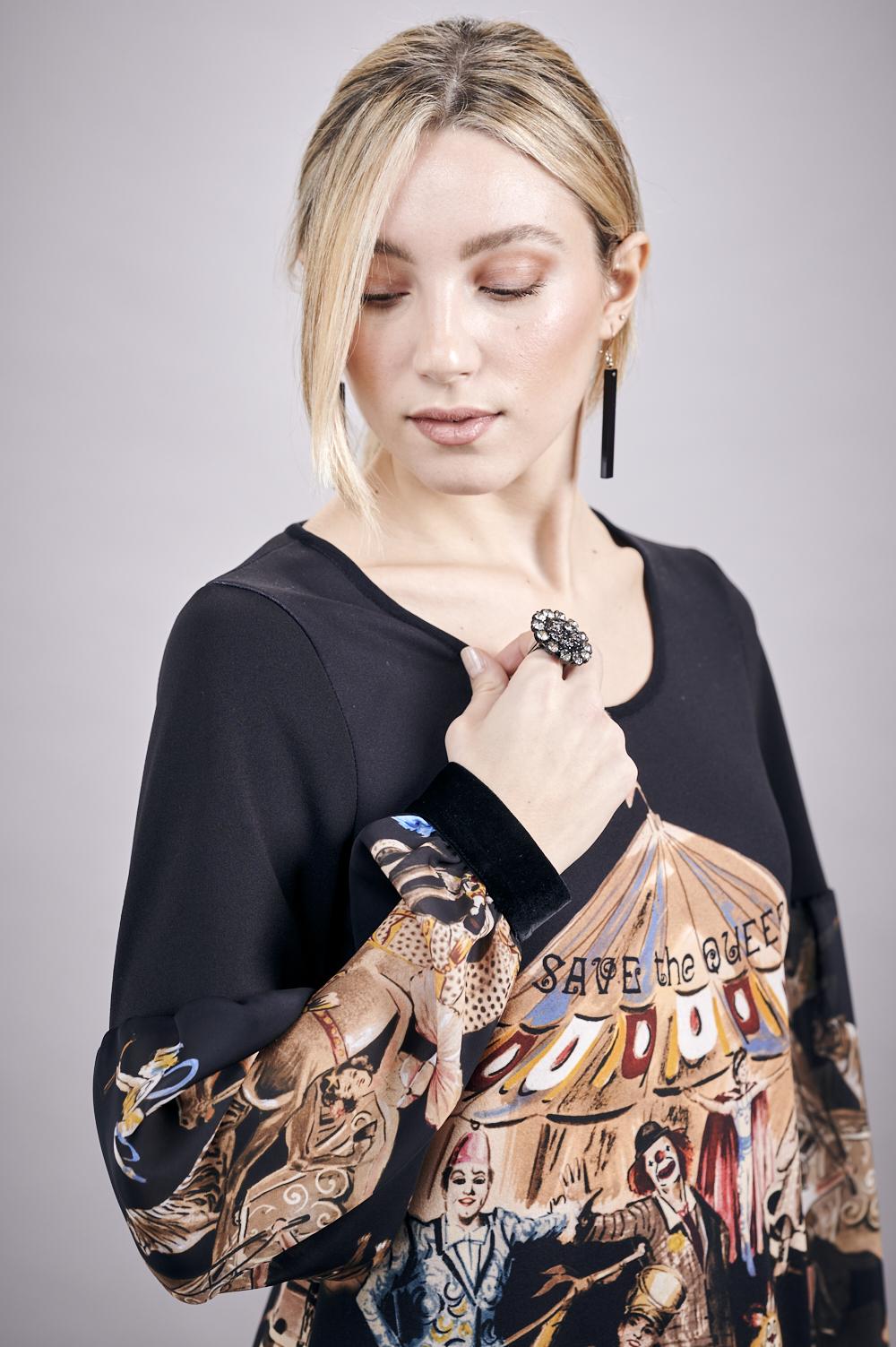 Save The Queen Vestito con stampa “circo” Online