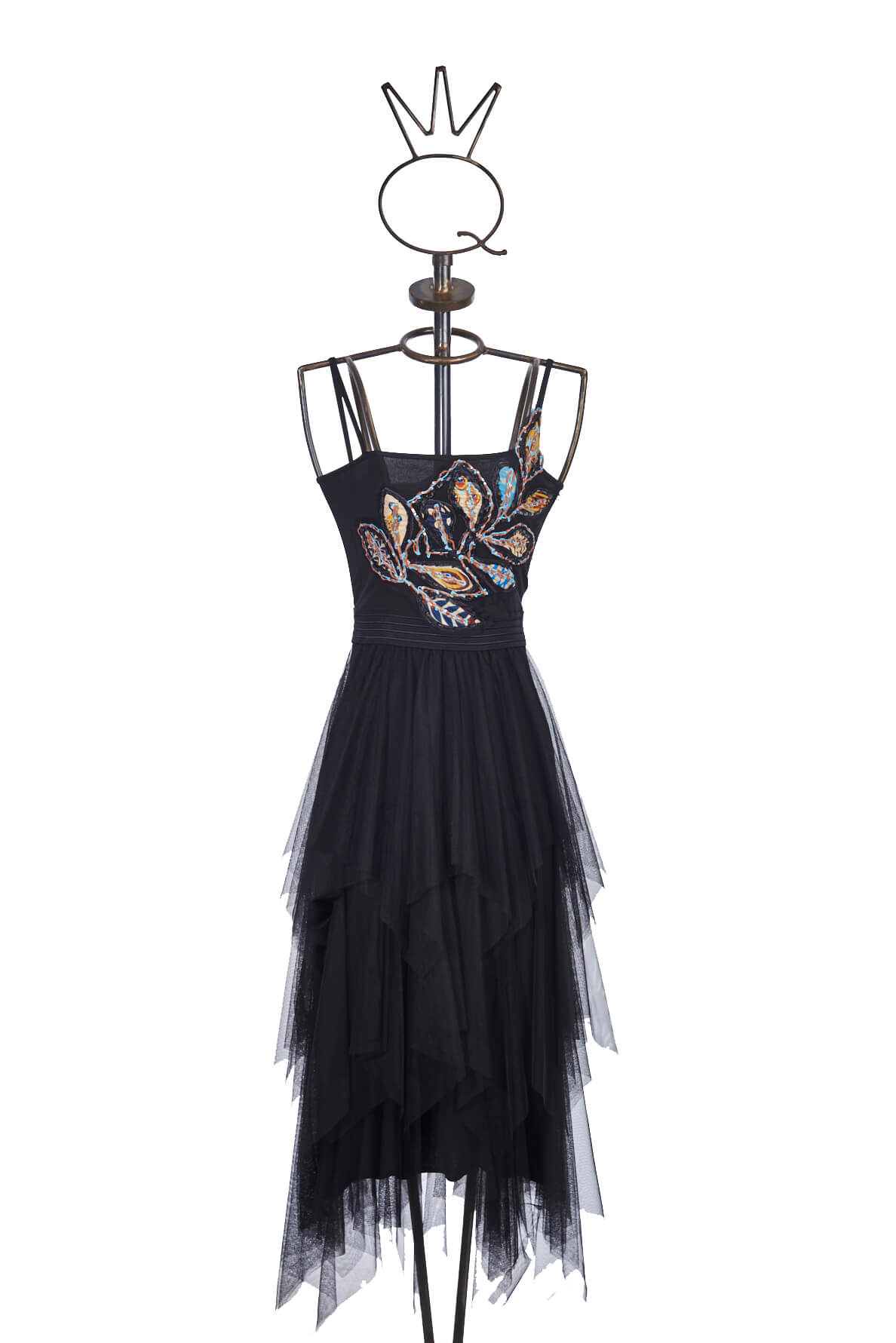 Save The Queen Vestito con ricamo e gonna in tulle a balze Comprare a buon mercato