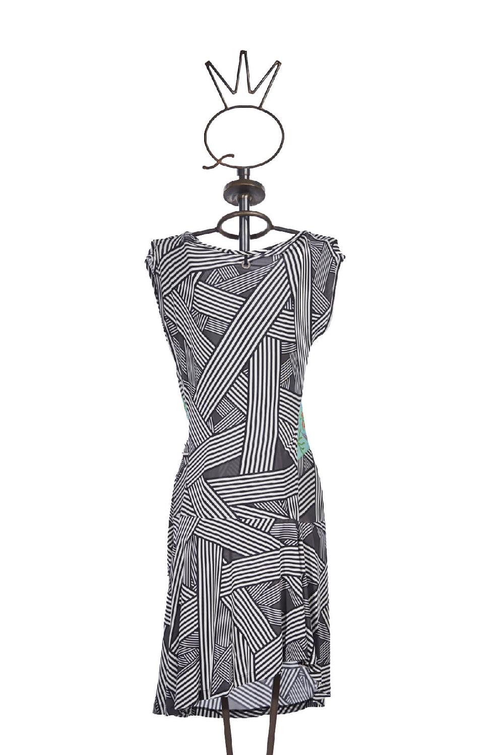 Save The Queen Vestito in jersey di viscosa con stampa dedicata all’Africa Cyber Monday