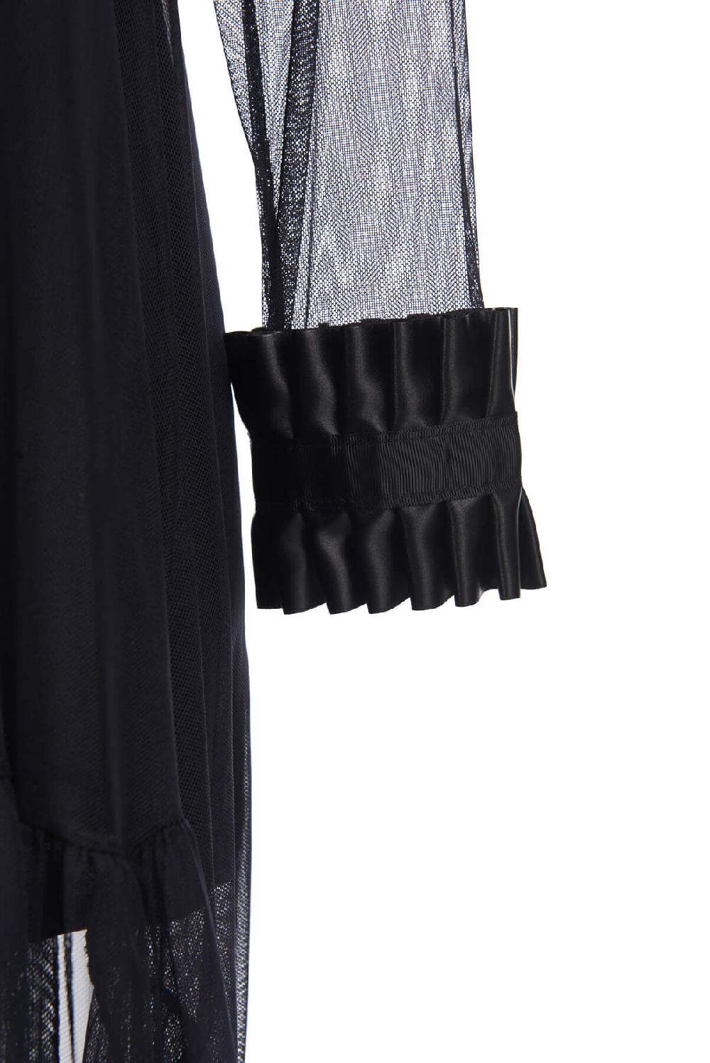 Save The Queen Vestito nero longuette con applicazioni Offerta per la Festa della Mamma