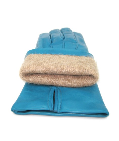 Sermoneta Gloves Guanto in Capretto 2bt con 3 cordoni fod. cashmere Avion Convenienza