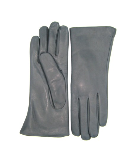 Sermoneta Gloves Guanto Nappa foderato Lapin Grigio scuro Prezzo di fabbrica