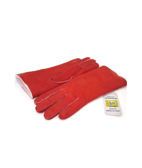 Sermoneta Gloves Guanto Montone cucito a mano Rosso Offerta temporanea