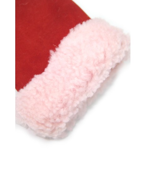Sermoneta Gloves Guanto Montone cucito a mano Rosso Offerta temporanea