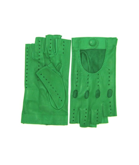 Sermoneta Gloves Guanto Guida in Nappa sfoderato 1/2 dita Verde Smeraldo Enormi risparmi