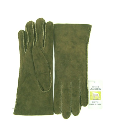 Sermoneta Gloves Guanto Montone cucito a mano Loden 2025