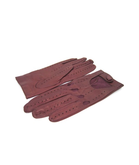 Sermoneta Gloves Guanto Guida in Nappa sfoderato dita intere Bordeaux Soddisfazione Garantita