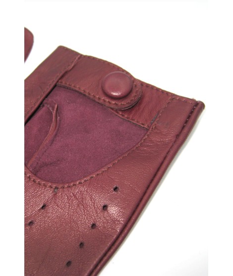 Sermoneta Gloves Guanto Guida in Nappa sfoderato dita intere Bordeaux Soddisfazione Garantita